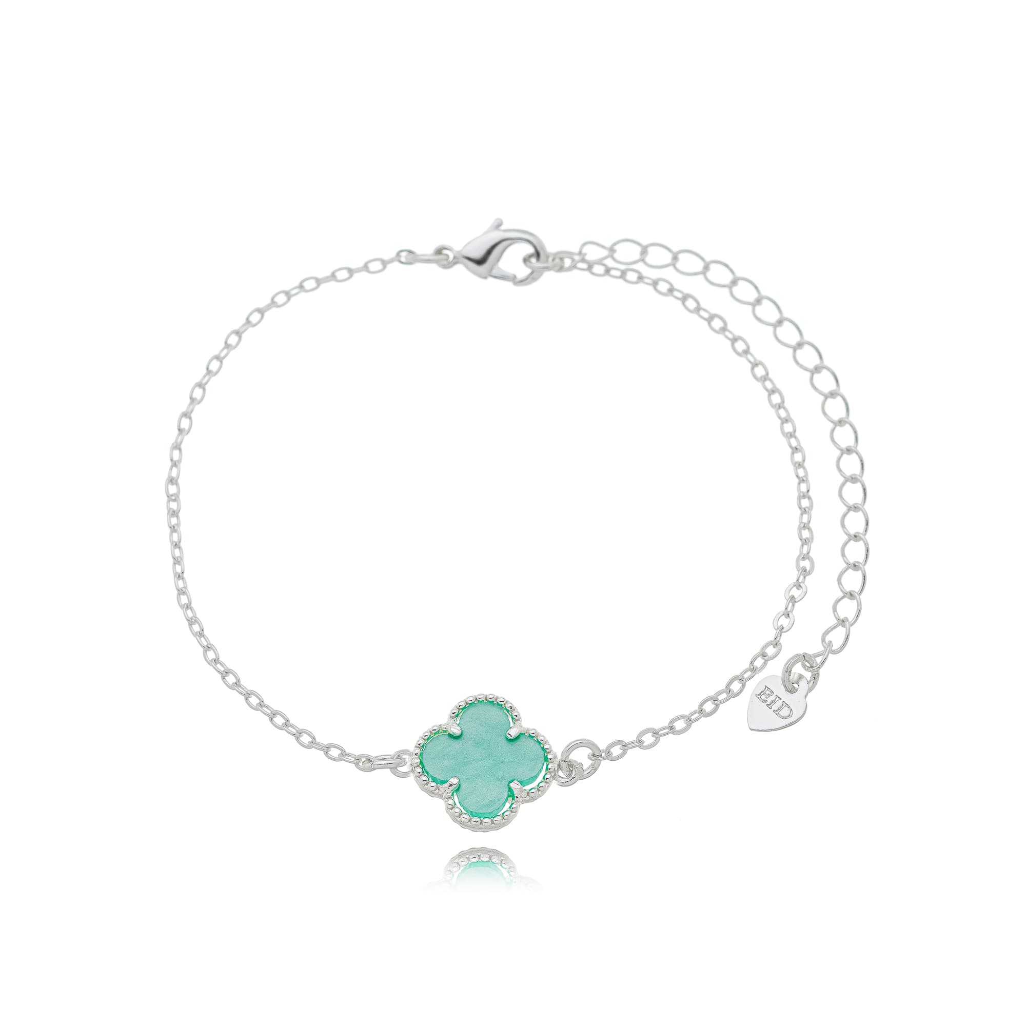 PULSEIRA PRATA TREVO 18CM MODENA — foto 2