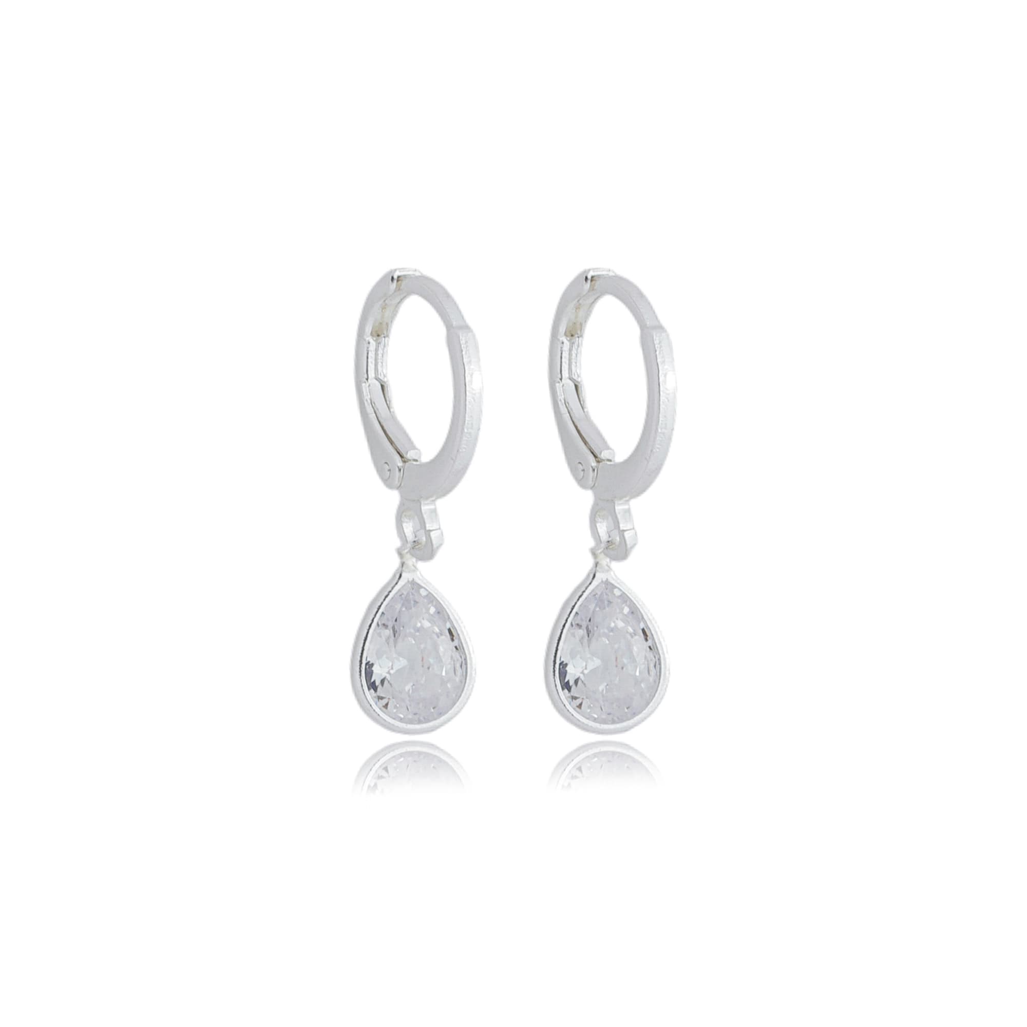 BRINCO PRATA ARGOLA ZIRCÔNIA M ASTI — foto 2