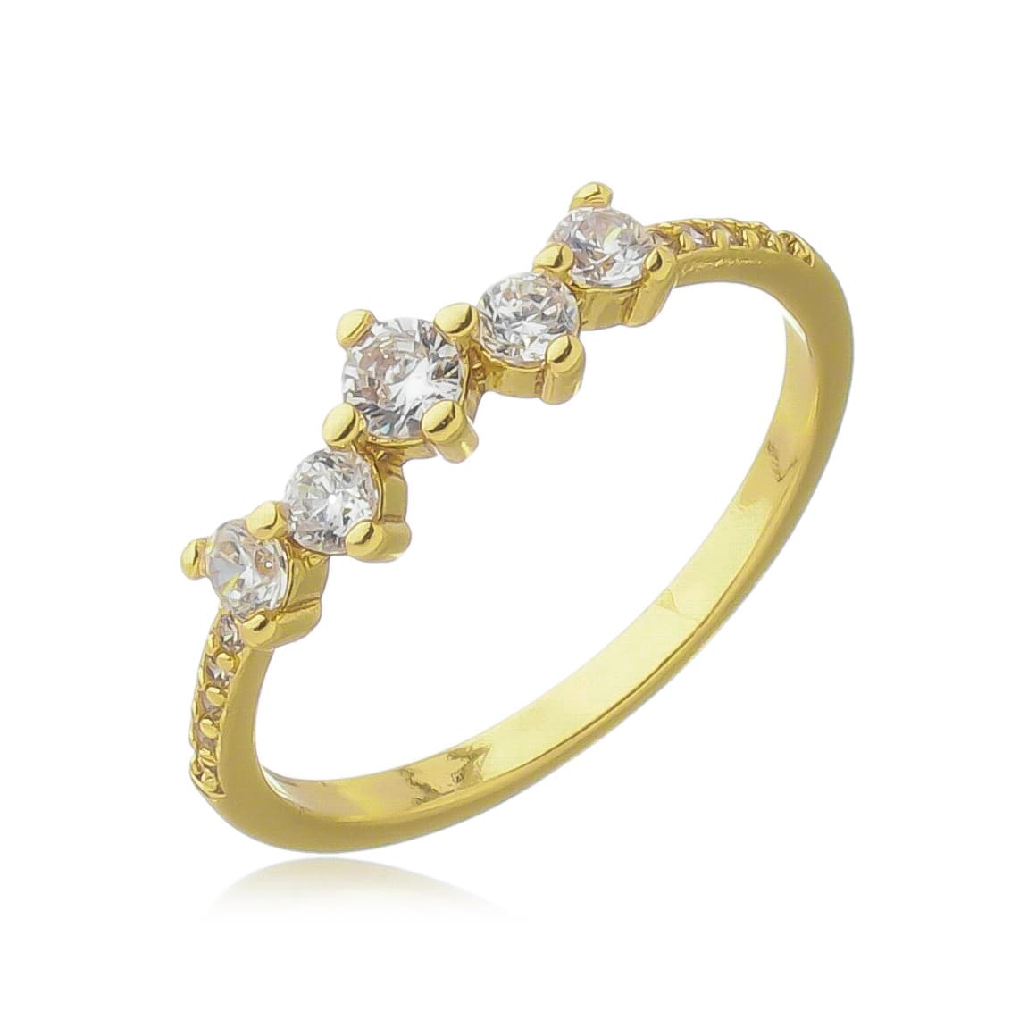 ANEL ZIRCÔNIA CRISTAL CRAVEJADO MILÃO — foto 2
