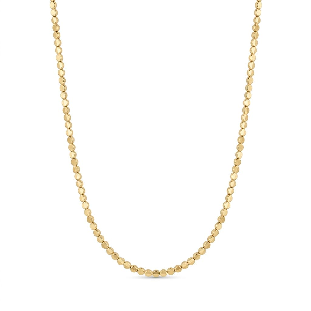CHOKER 32CM ELO BOLAS ACHATADAS