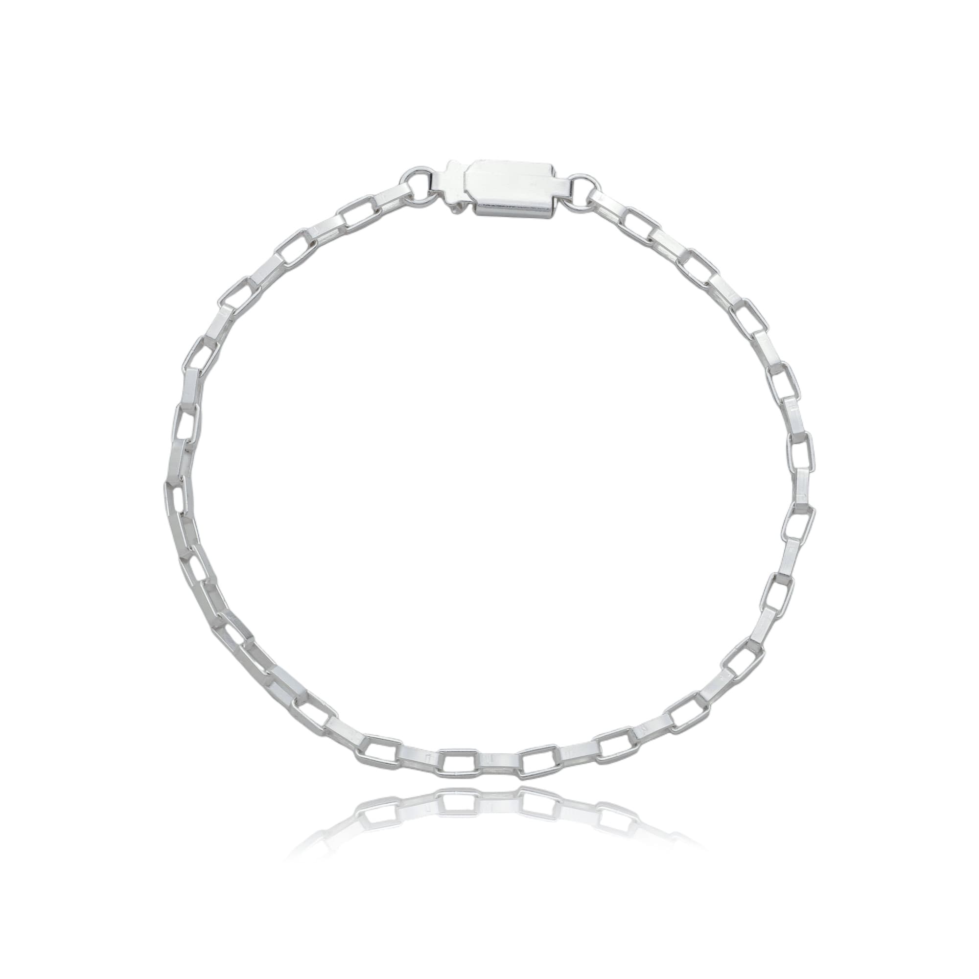 PULSEIRA PRATA MASCULINA ELO CARTIER 21CM — foto 1