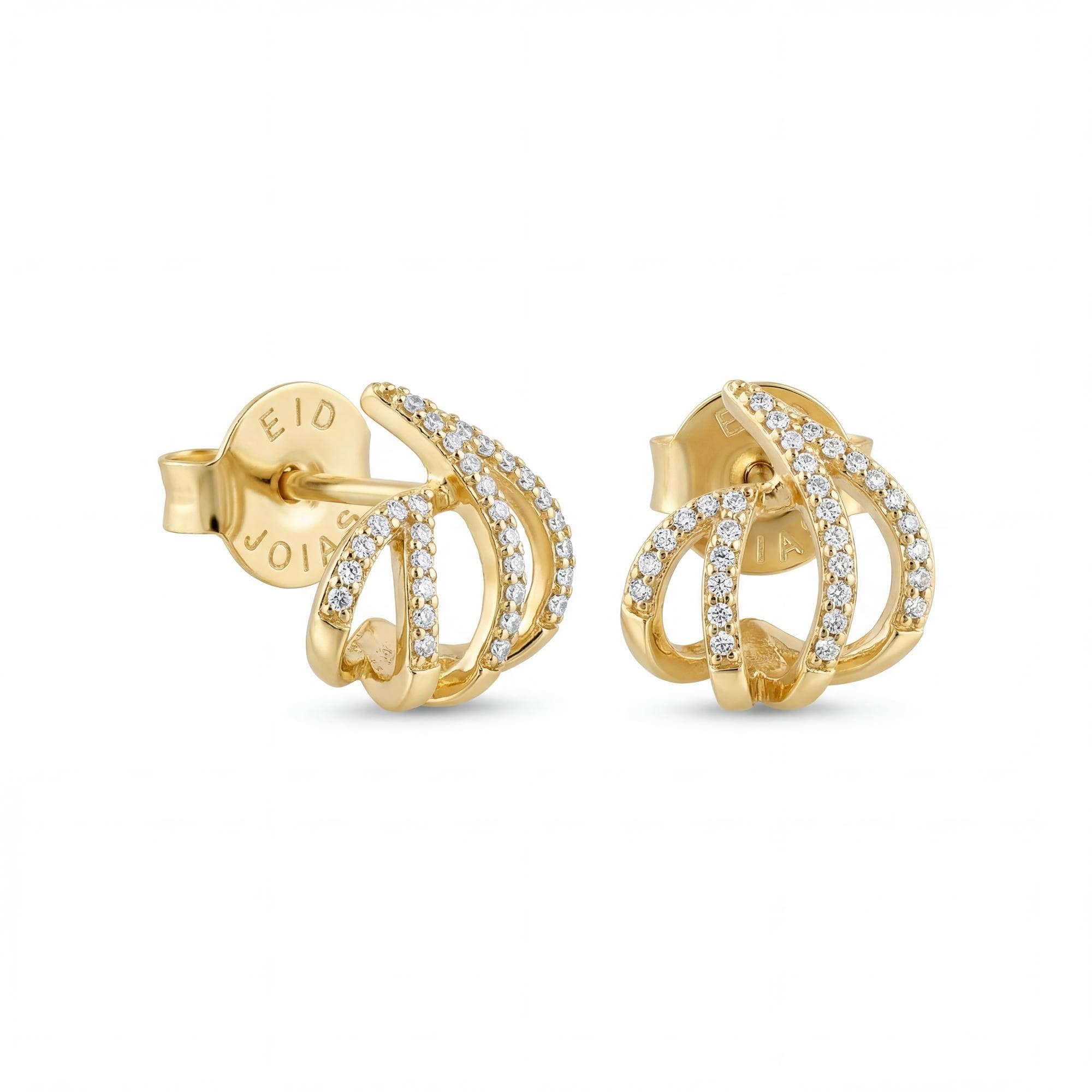 BRINCO EAR CUFF CRAVEJADO ZIRCÔNIA CRISTAL — foto 1
