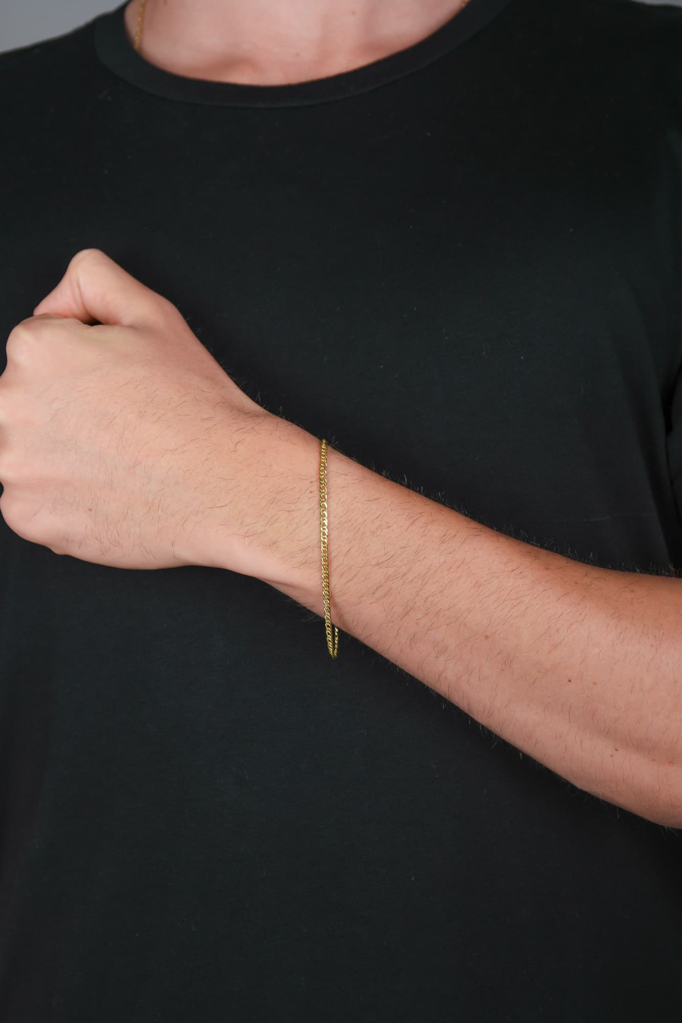 PULSEIRA MASCULINA ELO GROUMET DUPLA 21CM — foto 2