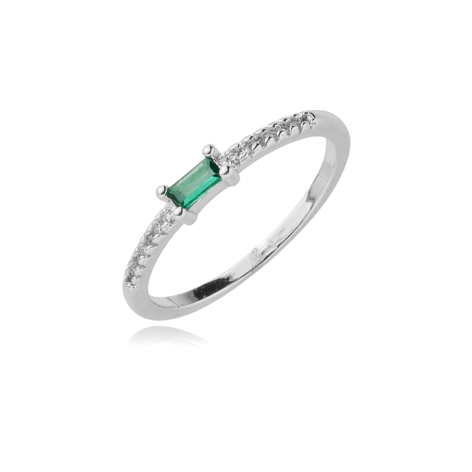 ANEL PRATA CRAVEJADO ESMERALDA ANCONA — foto 1