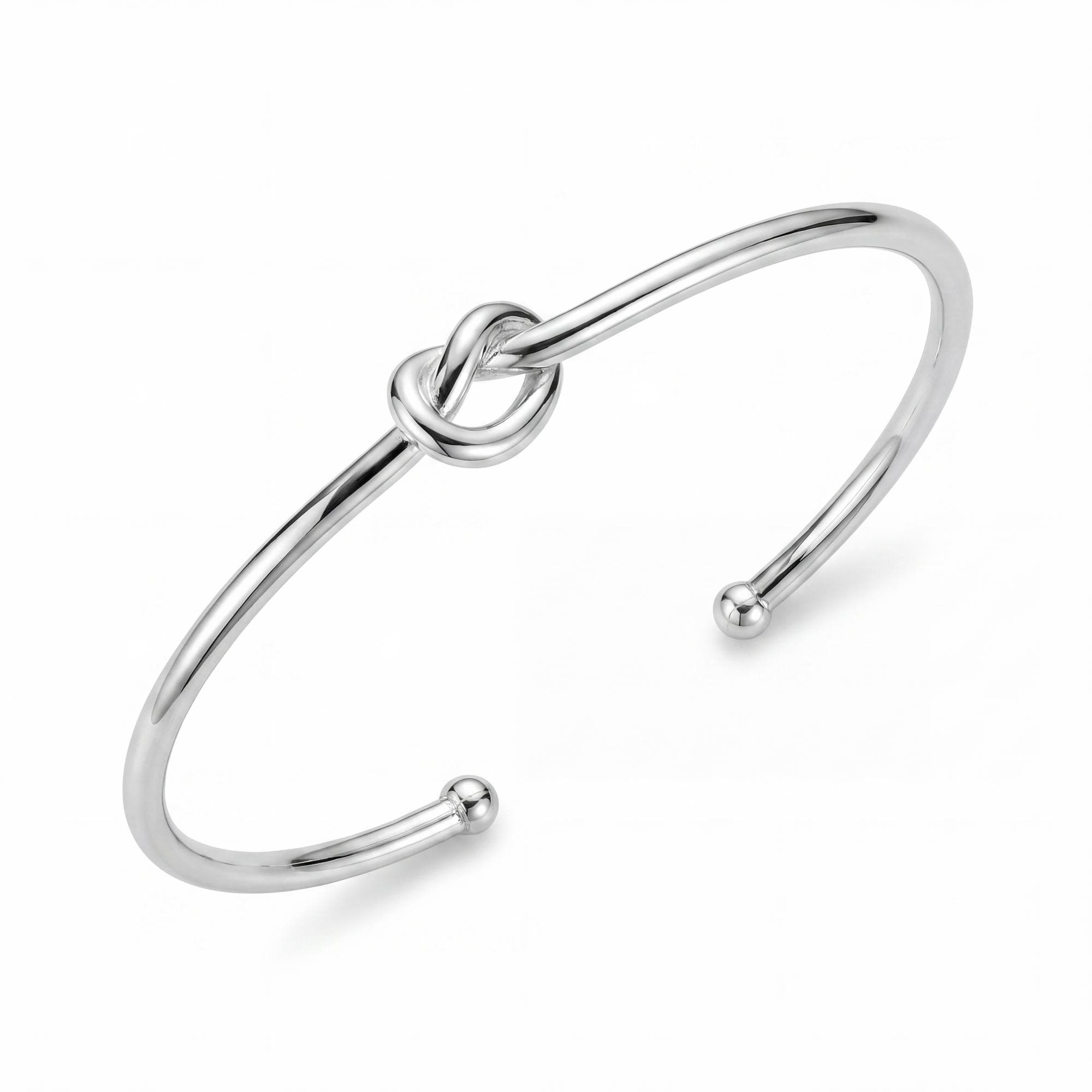 BRACELTE PRATA LISO NÓ — foto 1