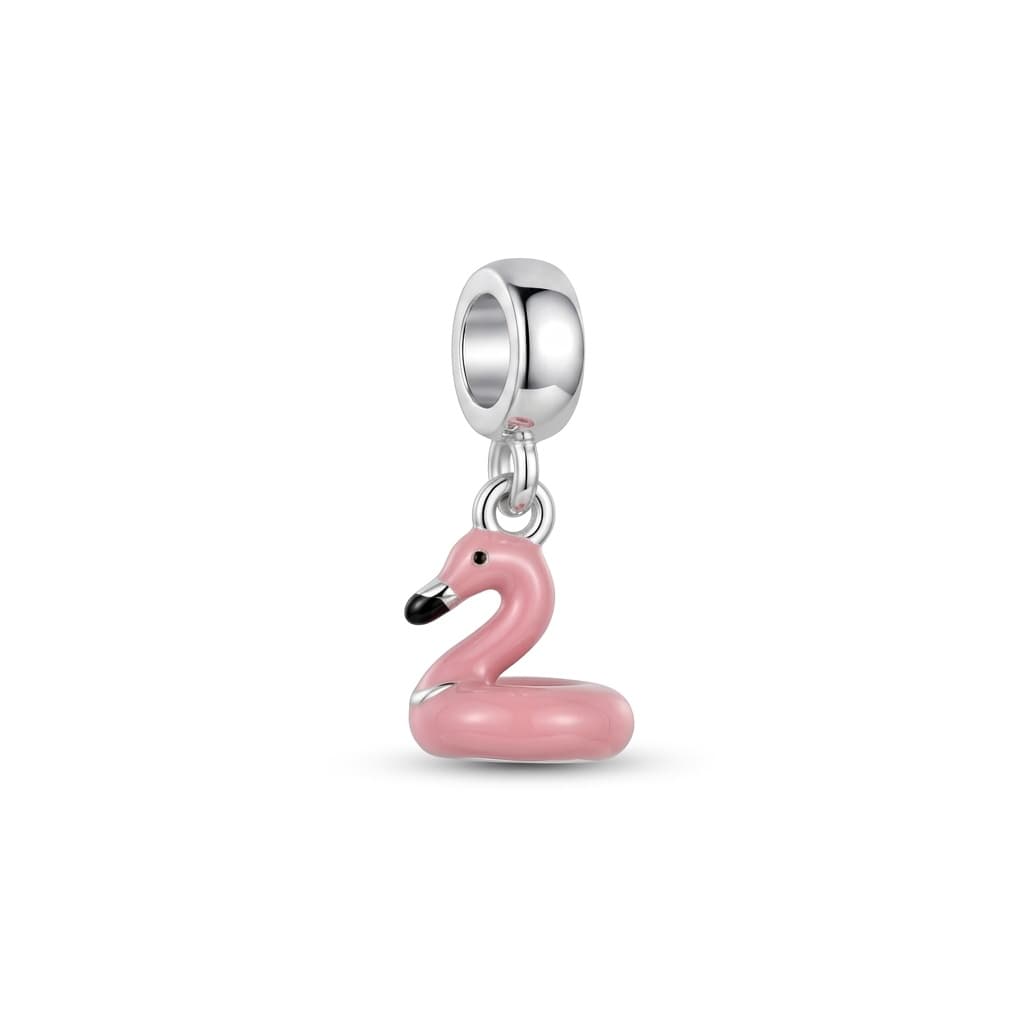 BERLOQUE PRATA BOIA DE FLAMINGO PINK RESINADO — foto 1