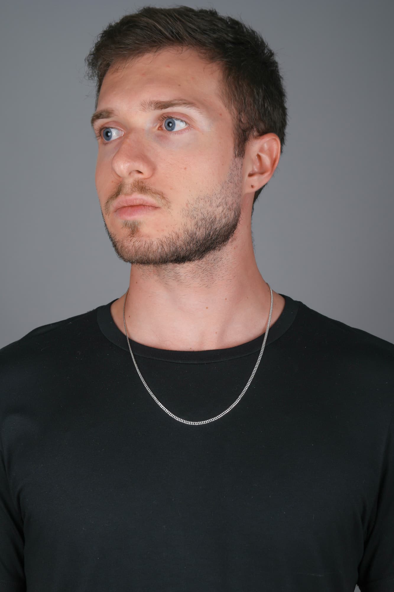 COLAR PRATA MASCULINO ELO GROUMET 60CM — foto 2