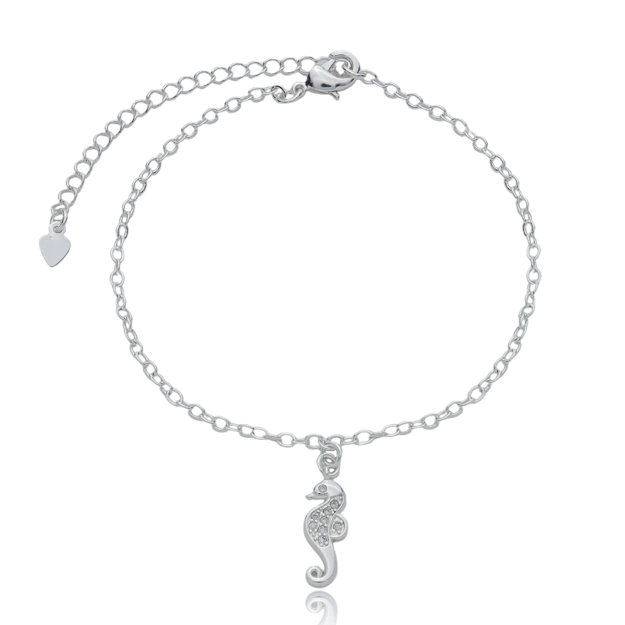 PULSEIRA PRATA CAVALO MARINHO CRAVEJADO VARESE — foto 1