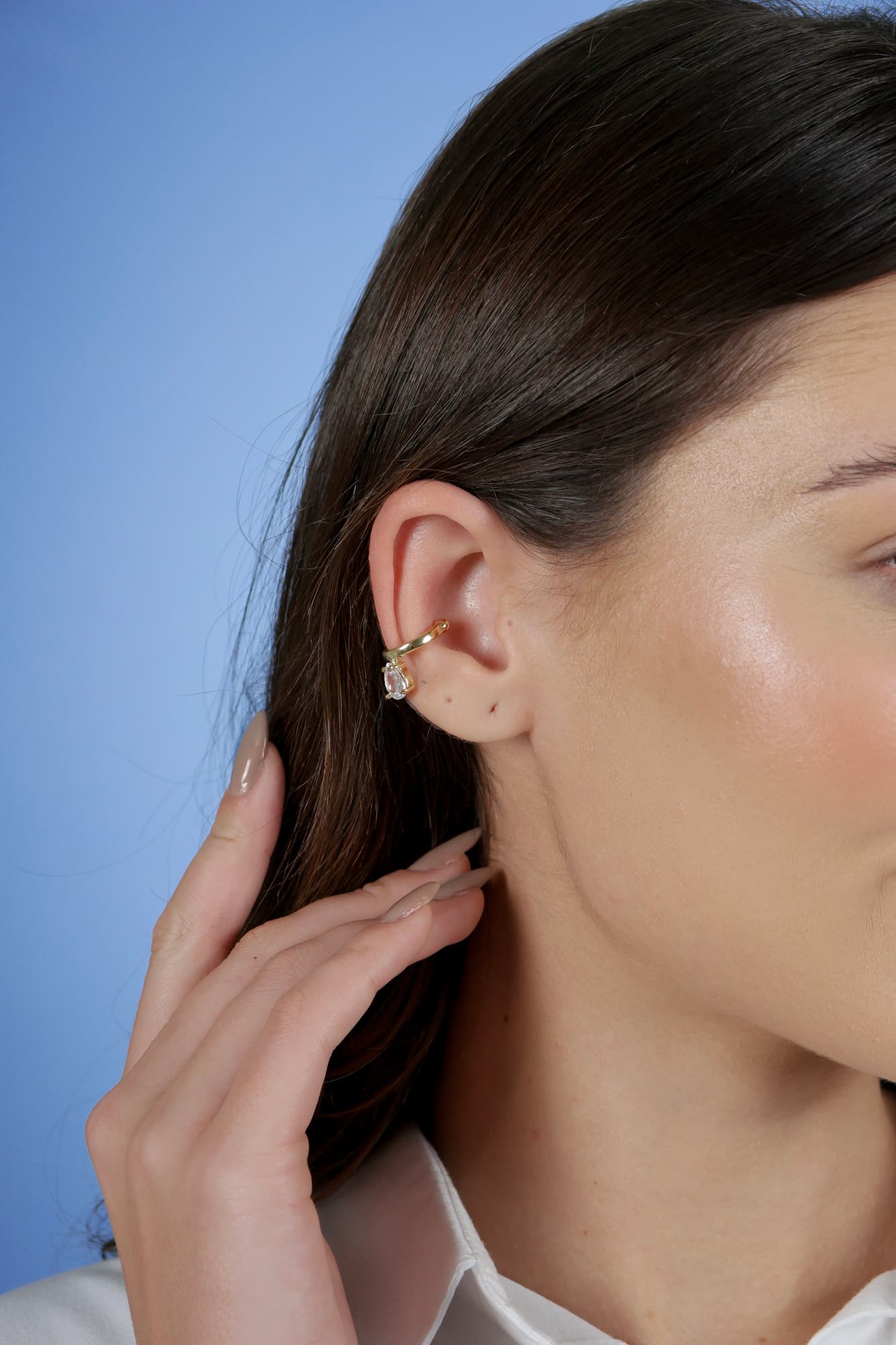 PIERCING FAKE ZIRCÔNIA GOTA AREZZO — foto 1