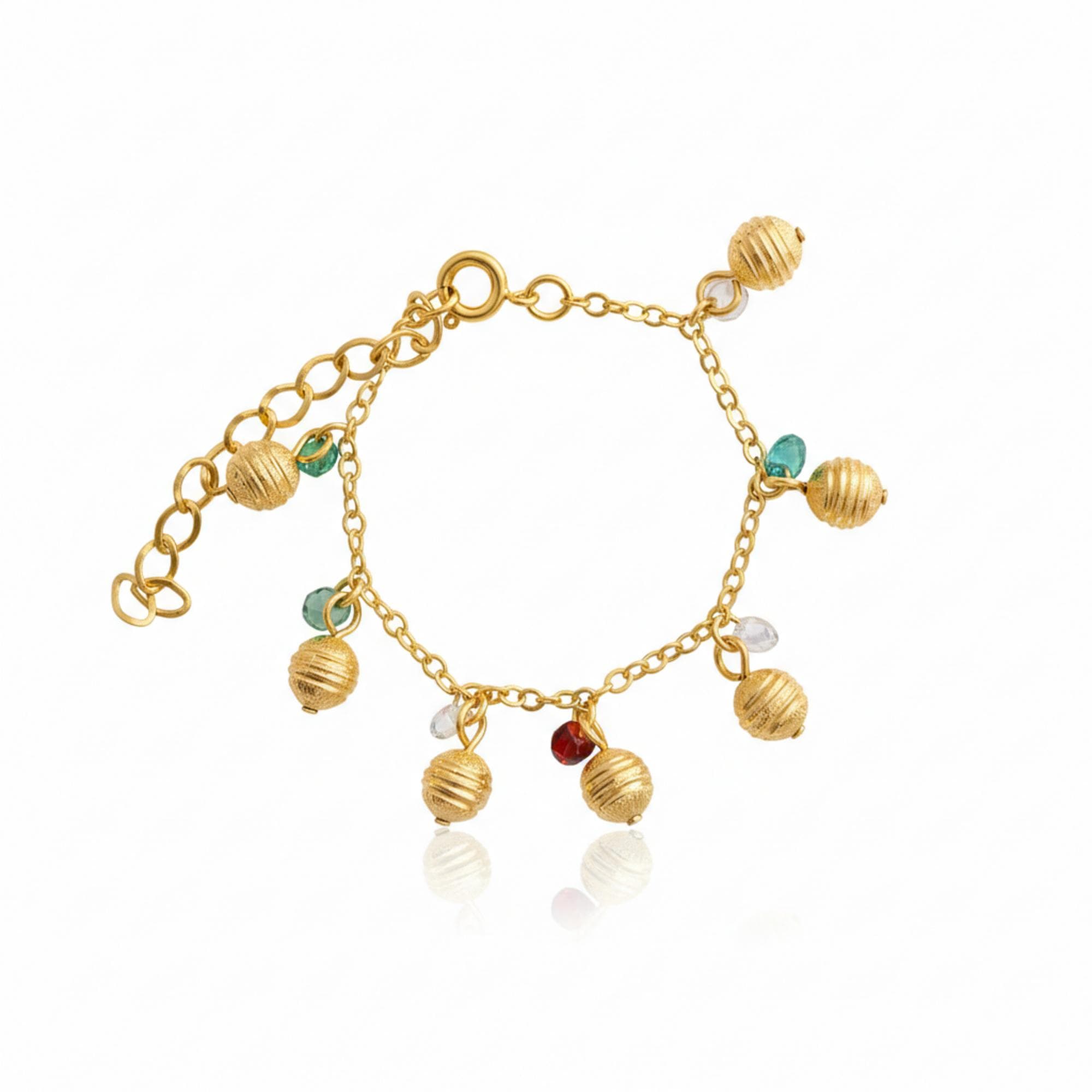 PULSEIRA INFANTIL ZIRCÔNIA MULTICOLOR PERUGIA — foto 1