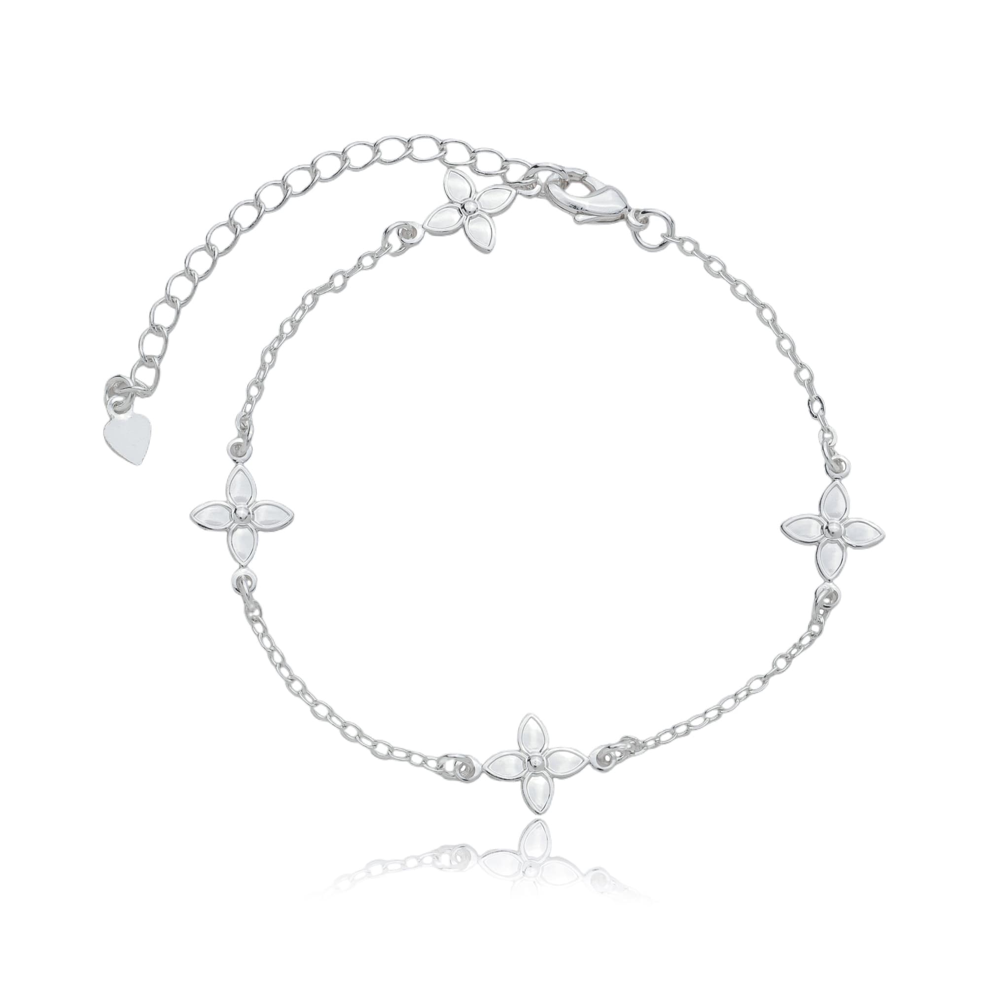 PULSEIRA PRATA FLORES VICENZA — foto 1