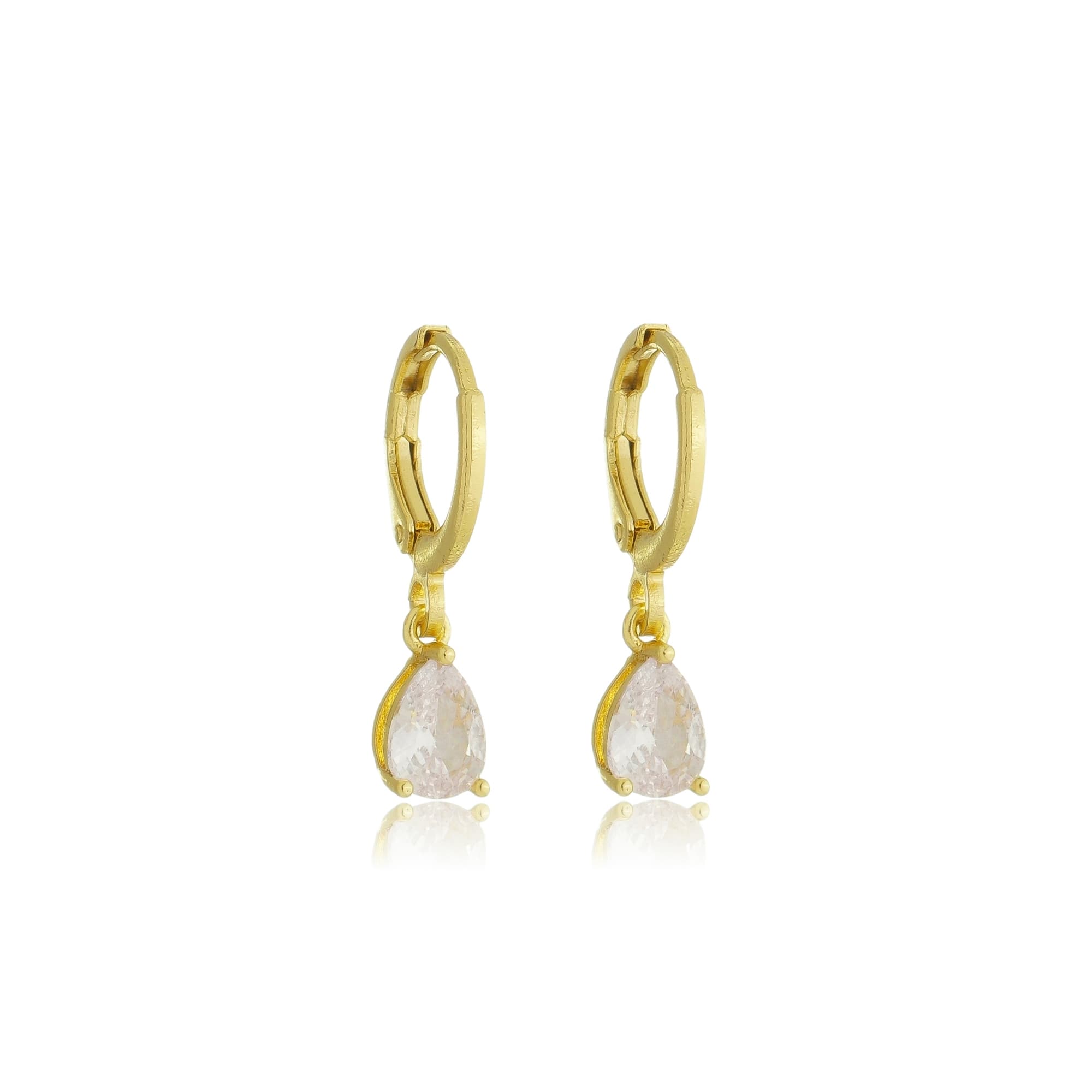 BRINCO ARGOLA COM ZIRCÔNIA CRISTAL GENOVA