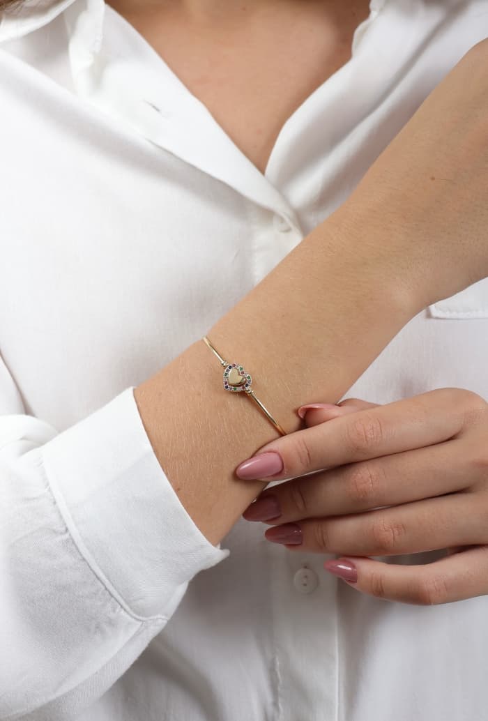 BRACELETE ZIRCÔNIA CORAÇÃO ASTI — foto 3