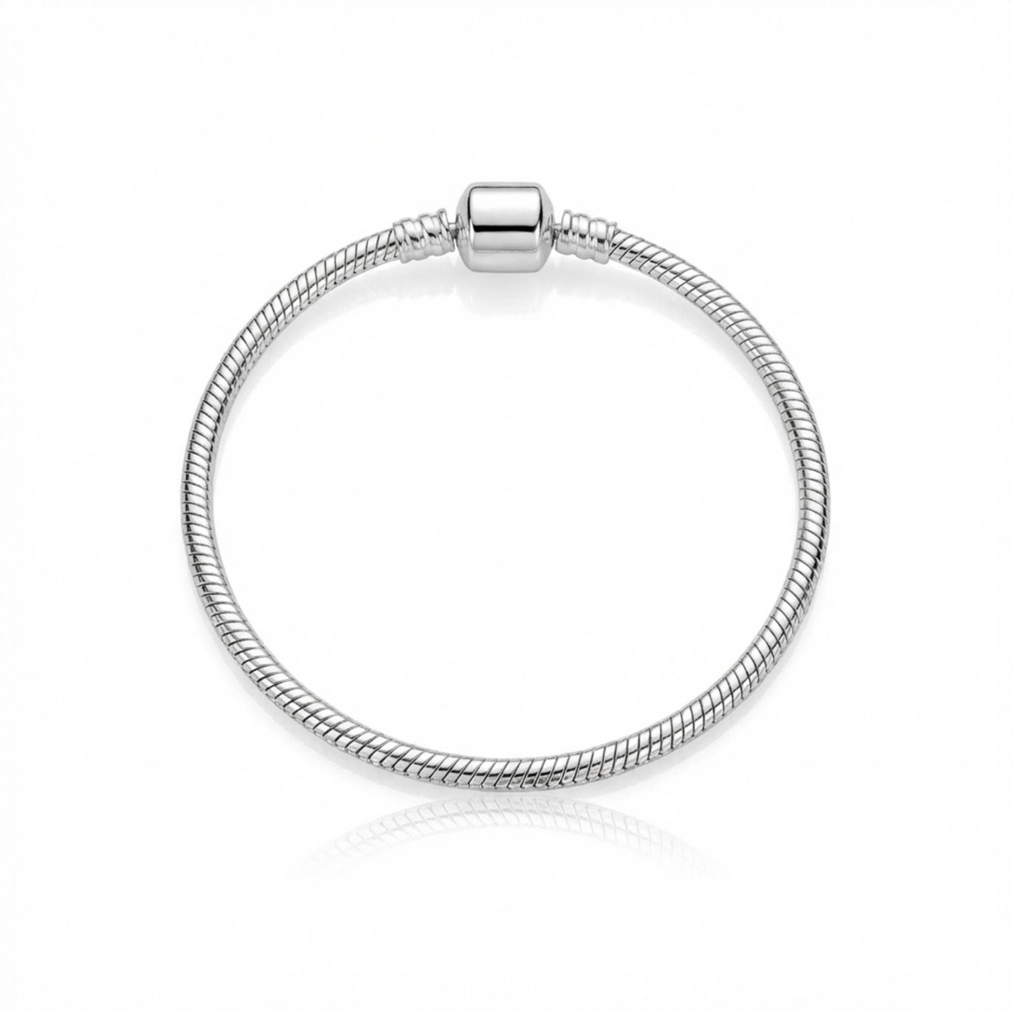PULSEIRA 17CM BERLOQUE LISA PRATA VITTORIA — foto 1