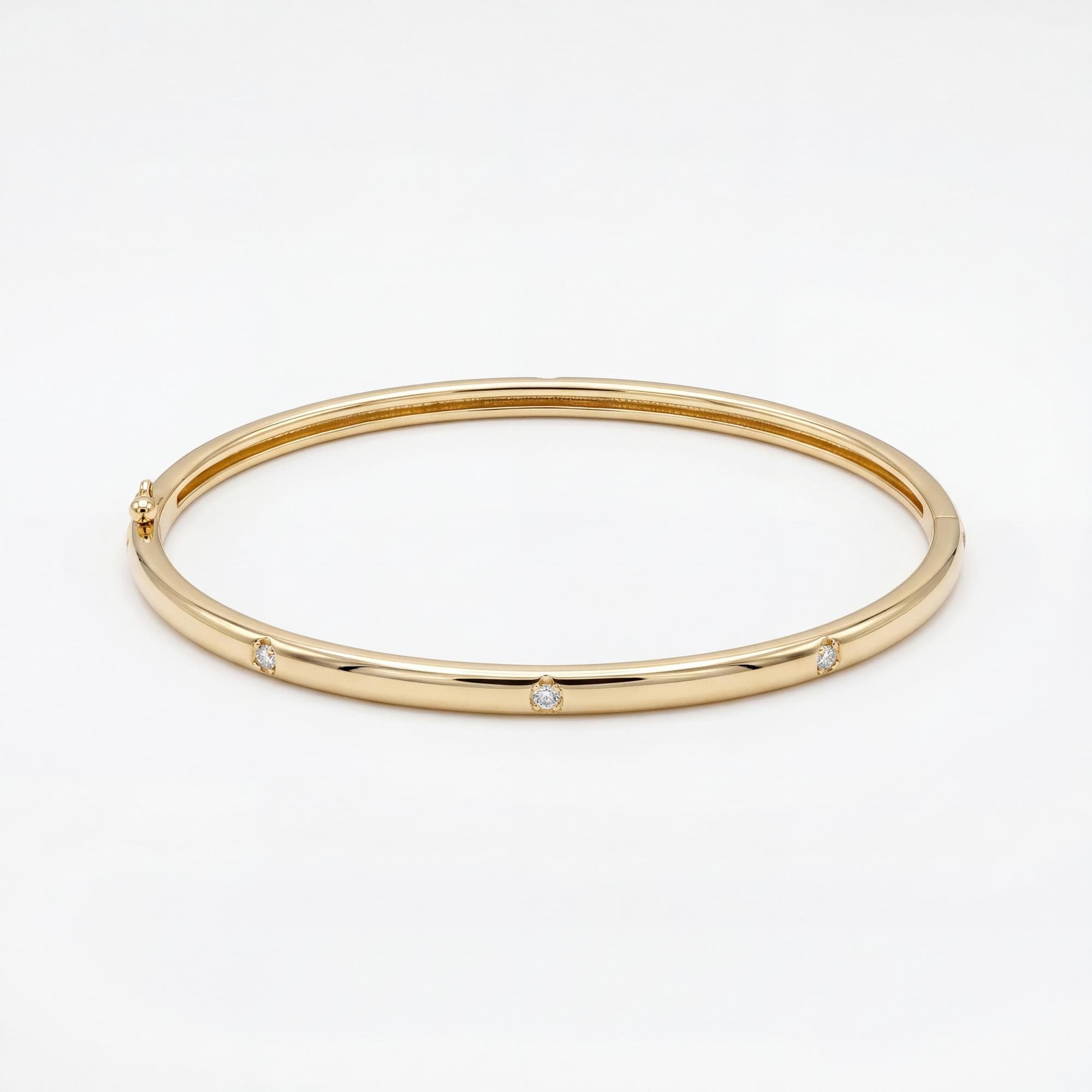 BRACELETE LISO CRAVEJADO CRISTAL — foto 1
