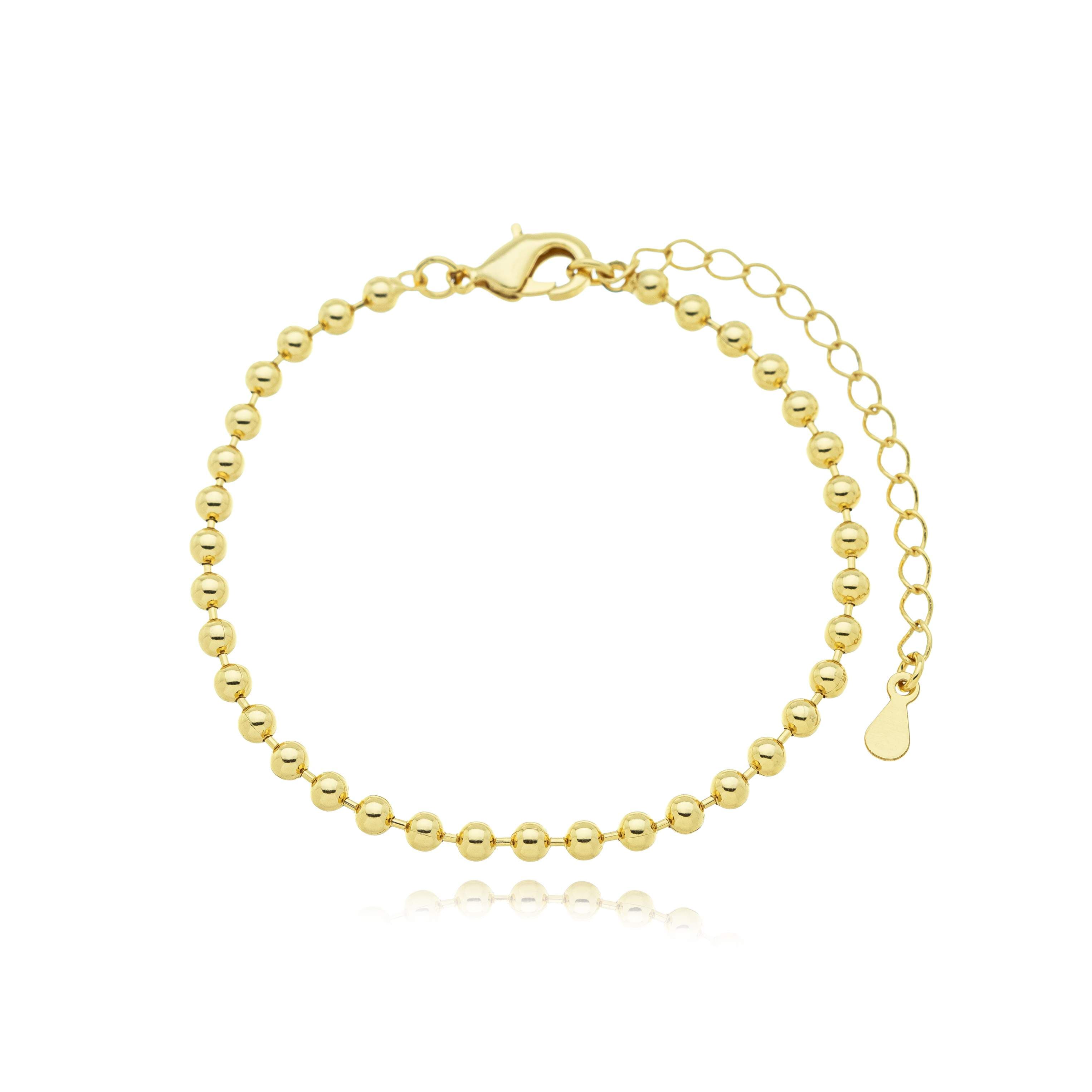 PULSEIRA ELO BOLINHAS 18CM LECCE — foto 1