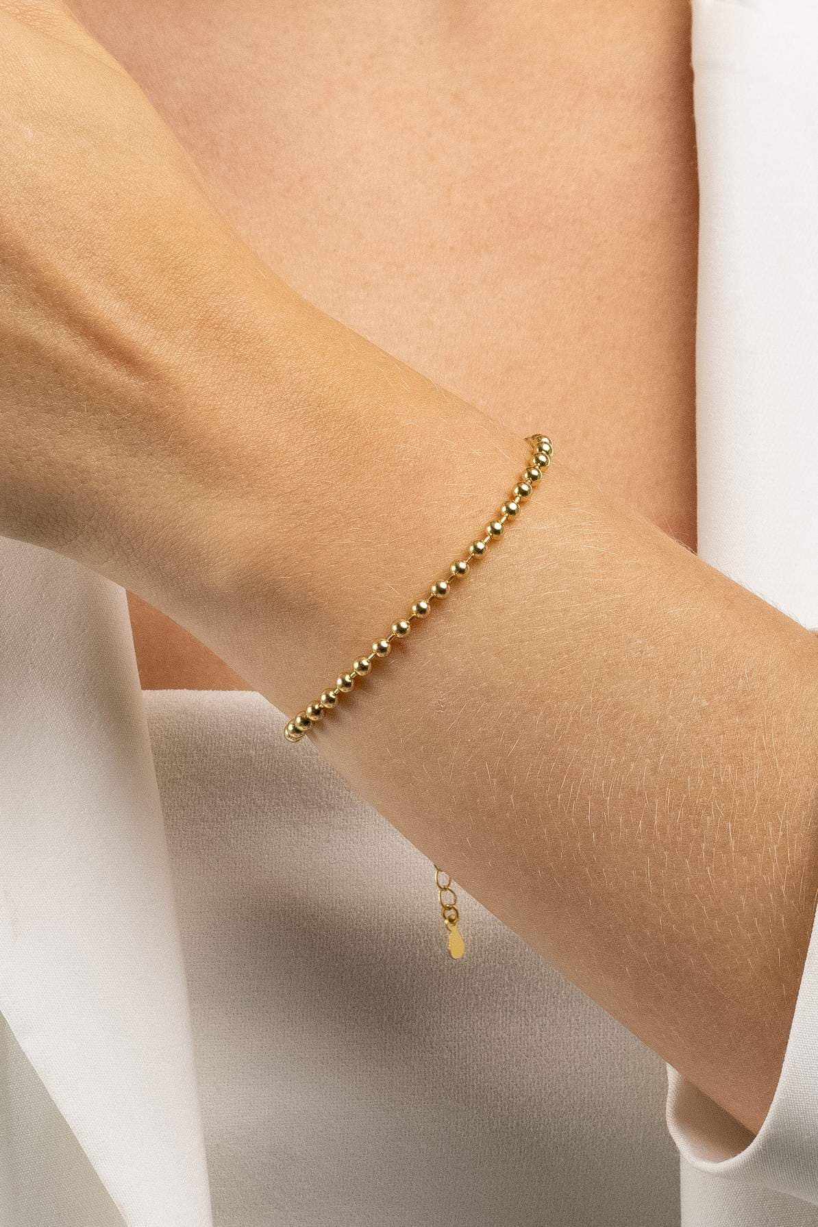 PULSEIRA ELO BOLINHAS 18CM LECCE — foto 2