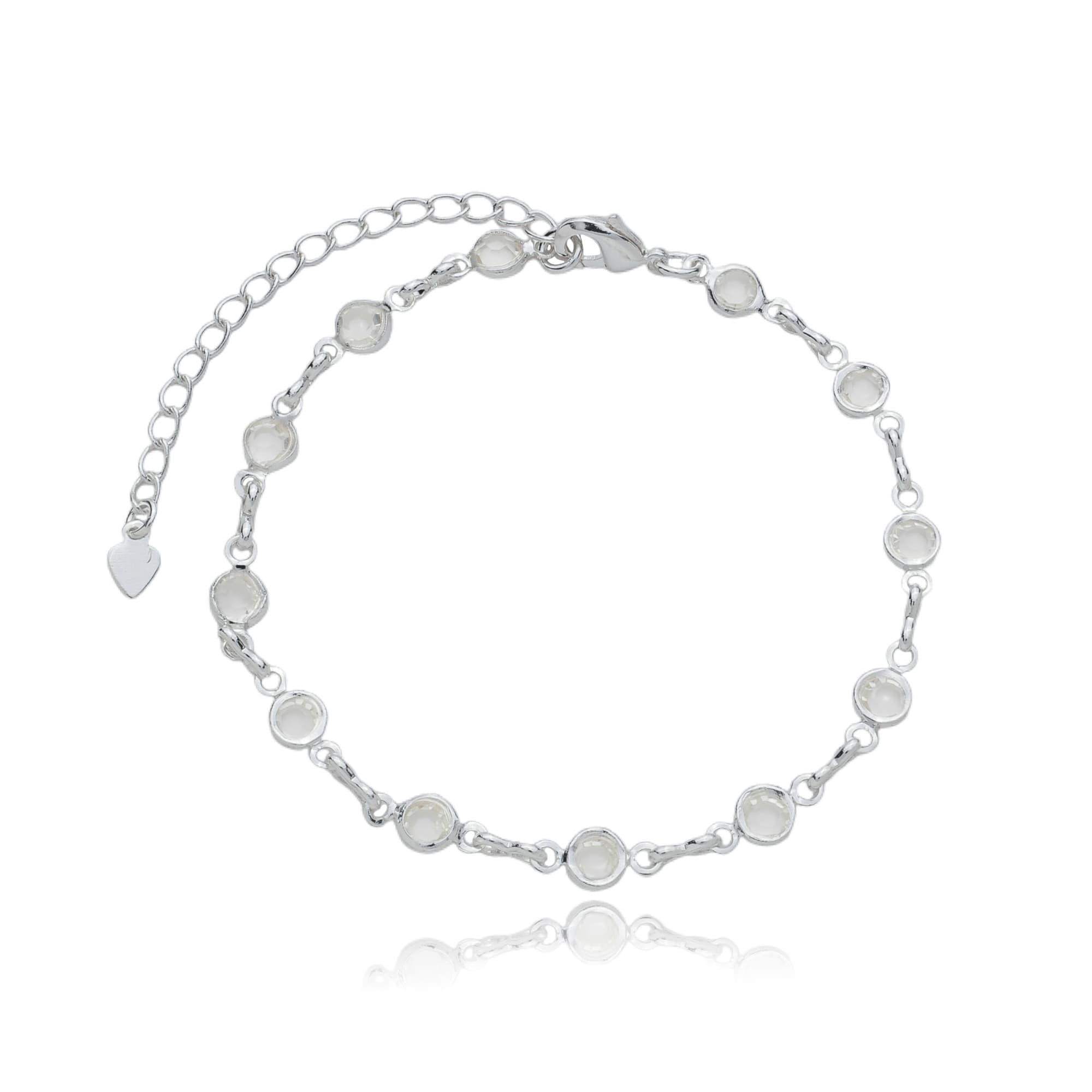 PULSEIRA PRATA ELO DE ZIRCÔNIA ASTI — foto 1