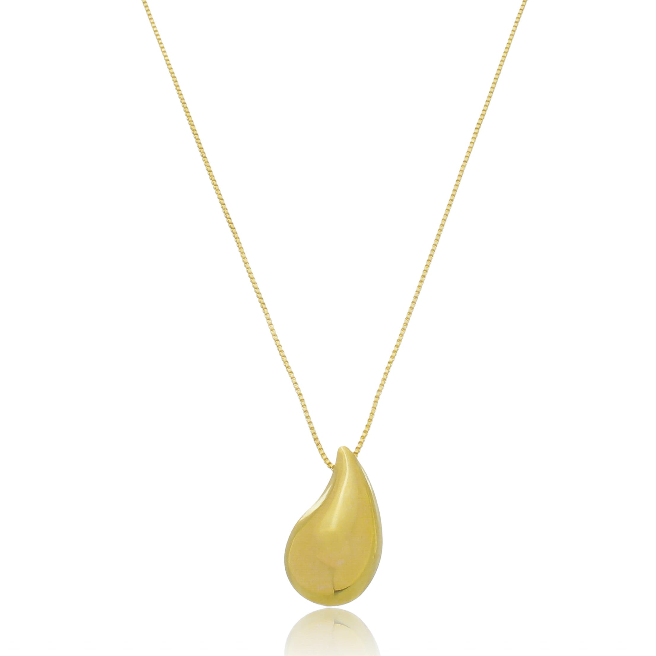 COLAR VENEZIANA COM GOTA EM VÍRGULA FIRENZE 45CM — foto 2
