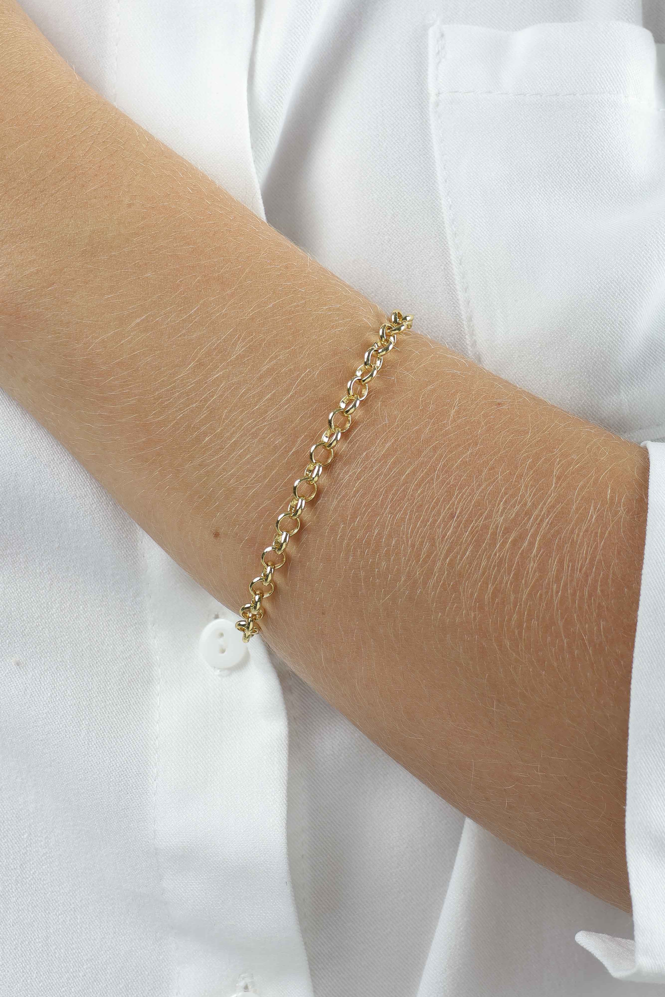 PULSEIRA ELO PORTUGUÊS 18CM BERGAMO — foto 1