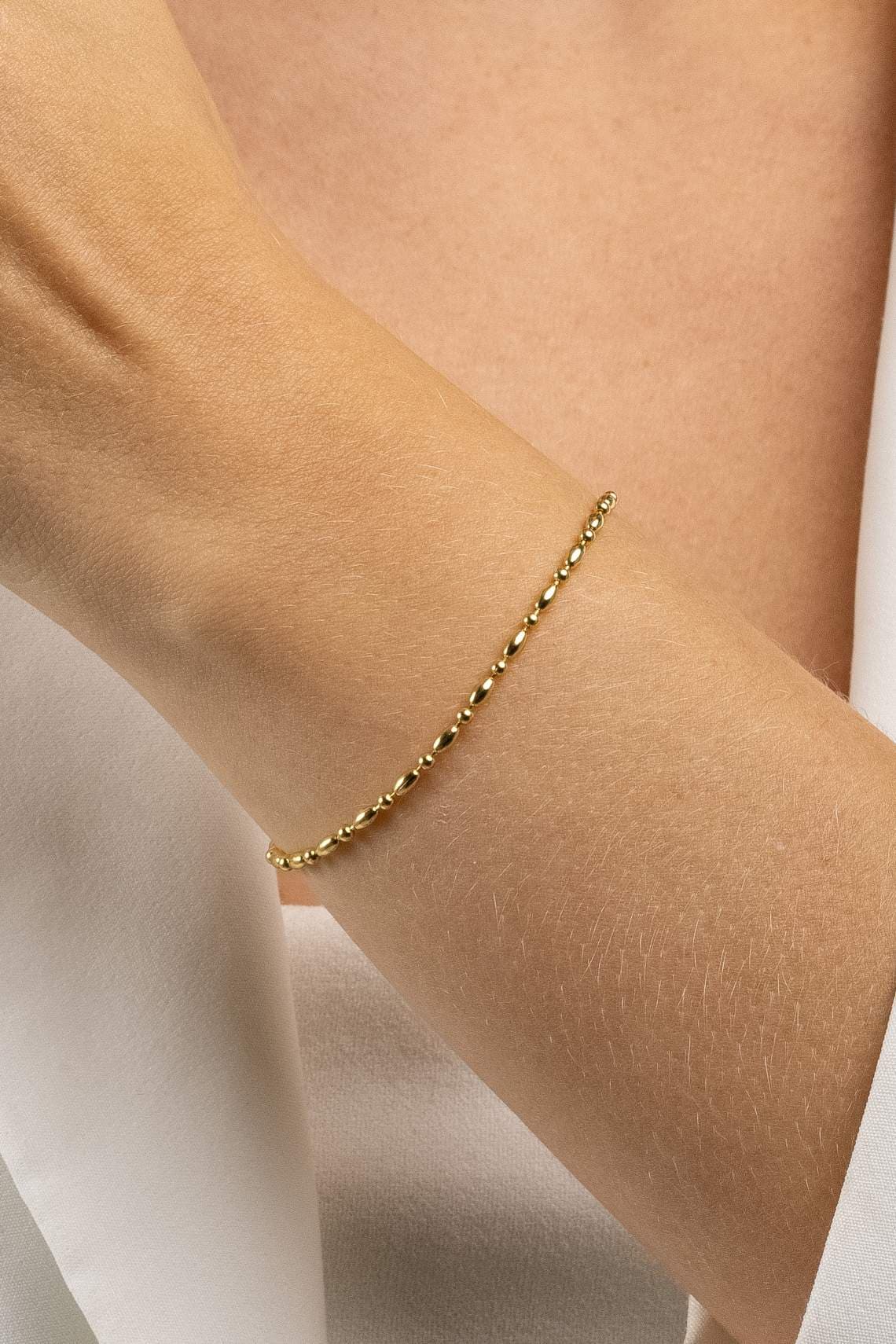 PULSEIRA ELO BOLINHAS 18CM LUCCA — foto 2