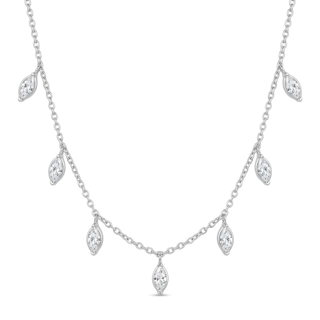 CHOKER 35CM PRATA ELO CADEADO CRISTAIS PENDURADOS