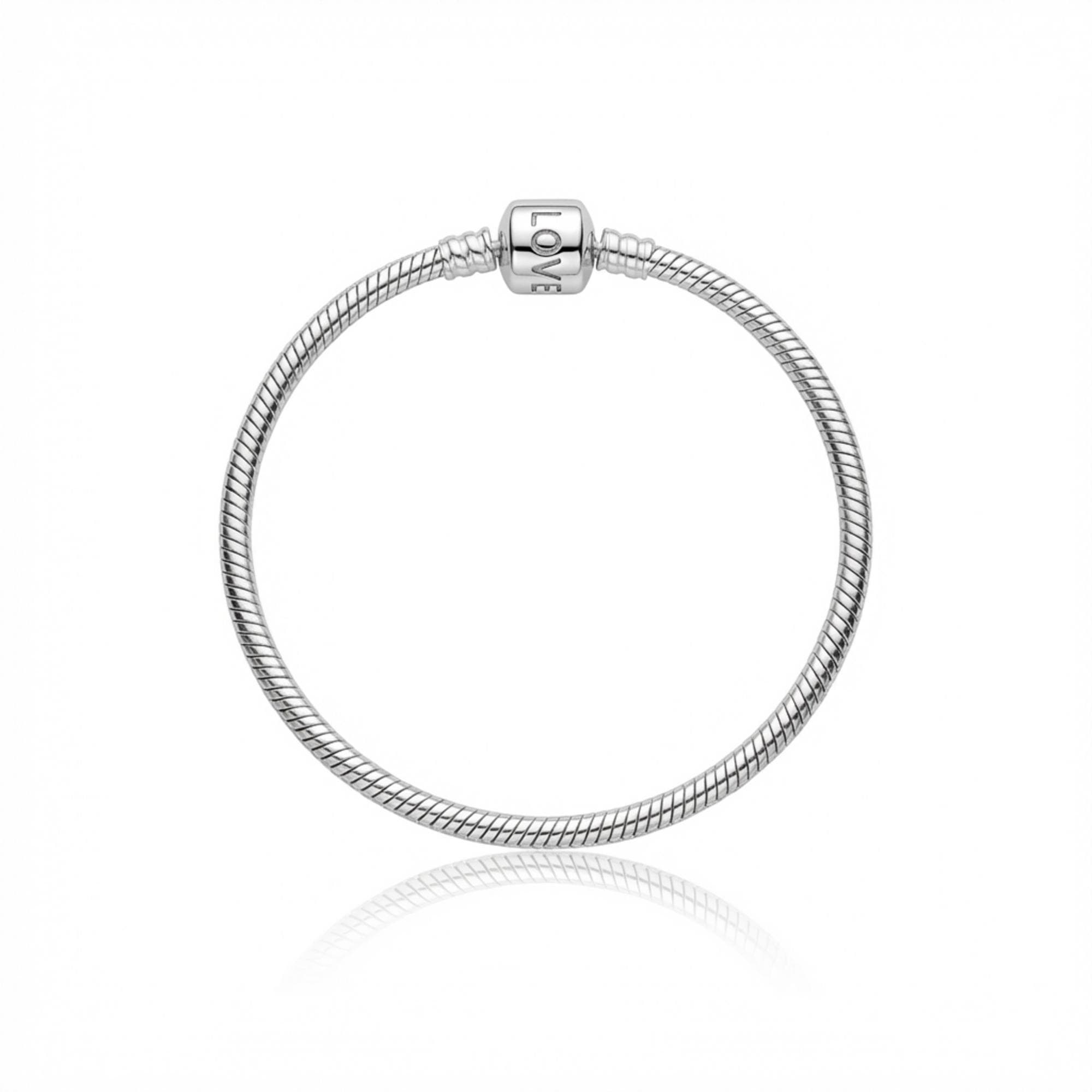 PULSEIRA 19CM BERLOQUE PRATA LOVE — foto 1
