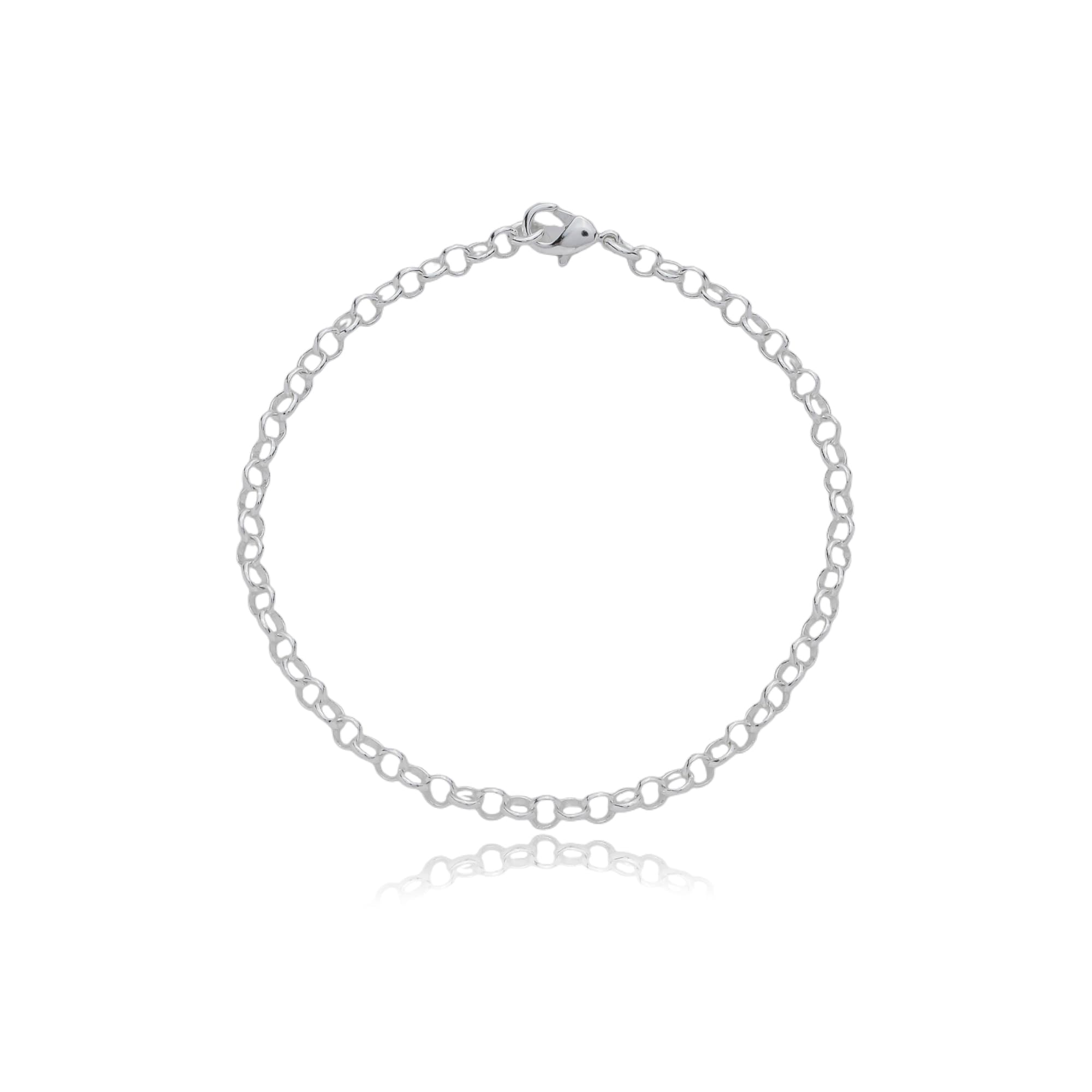 PULSEIRA PRATA ELO PORTUGUÊS 18CM PESARO — foto 2