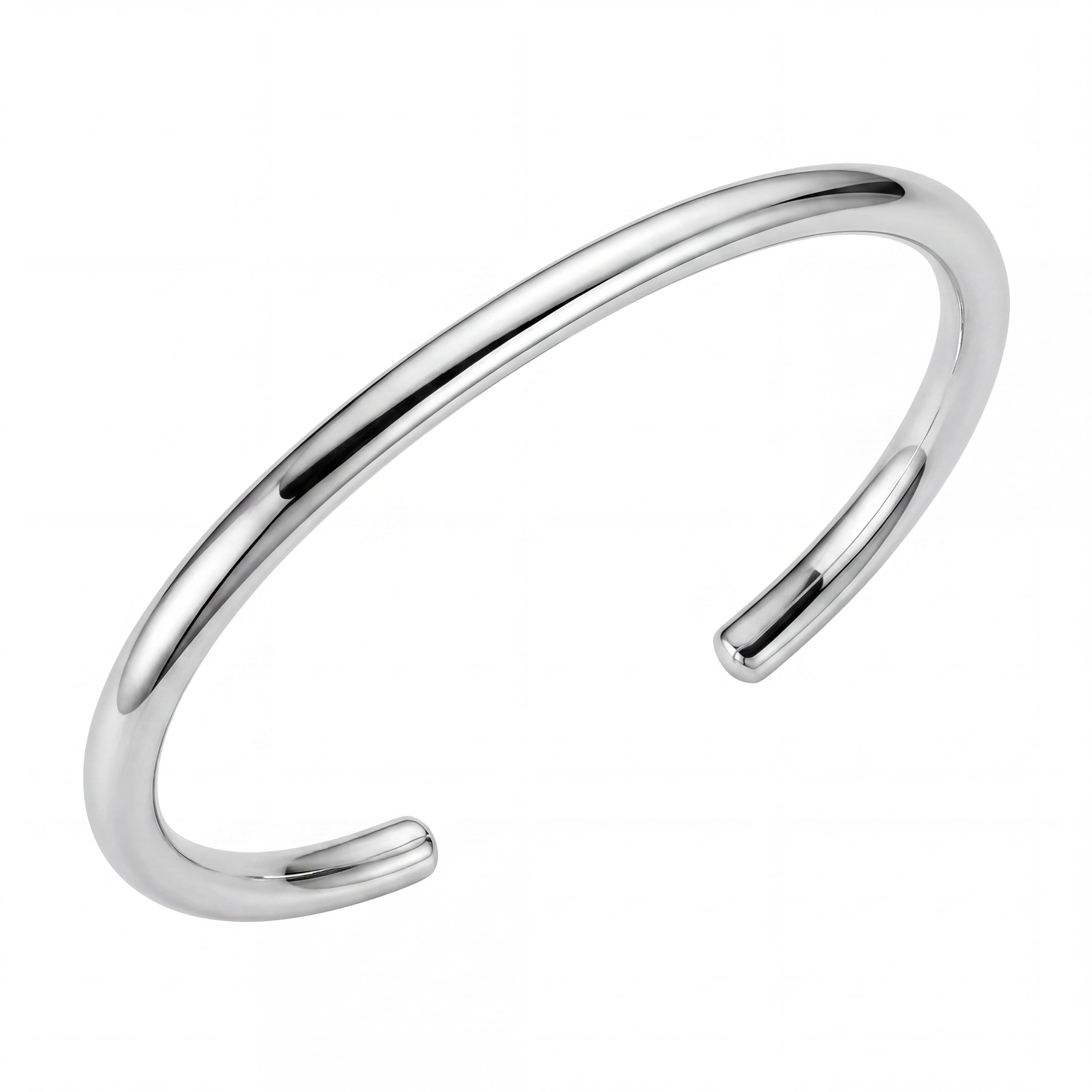 BRACELETE PRATA LISO 18CM — foto 1