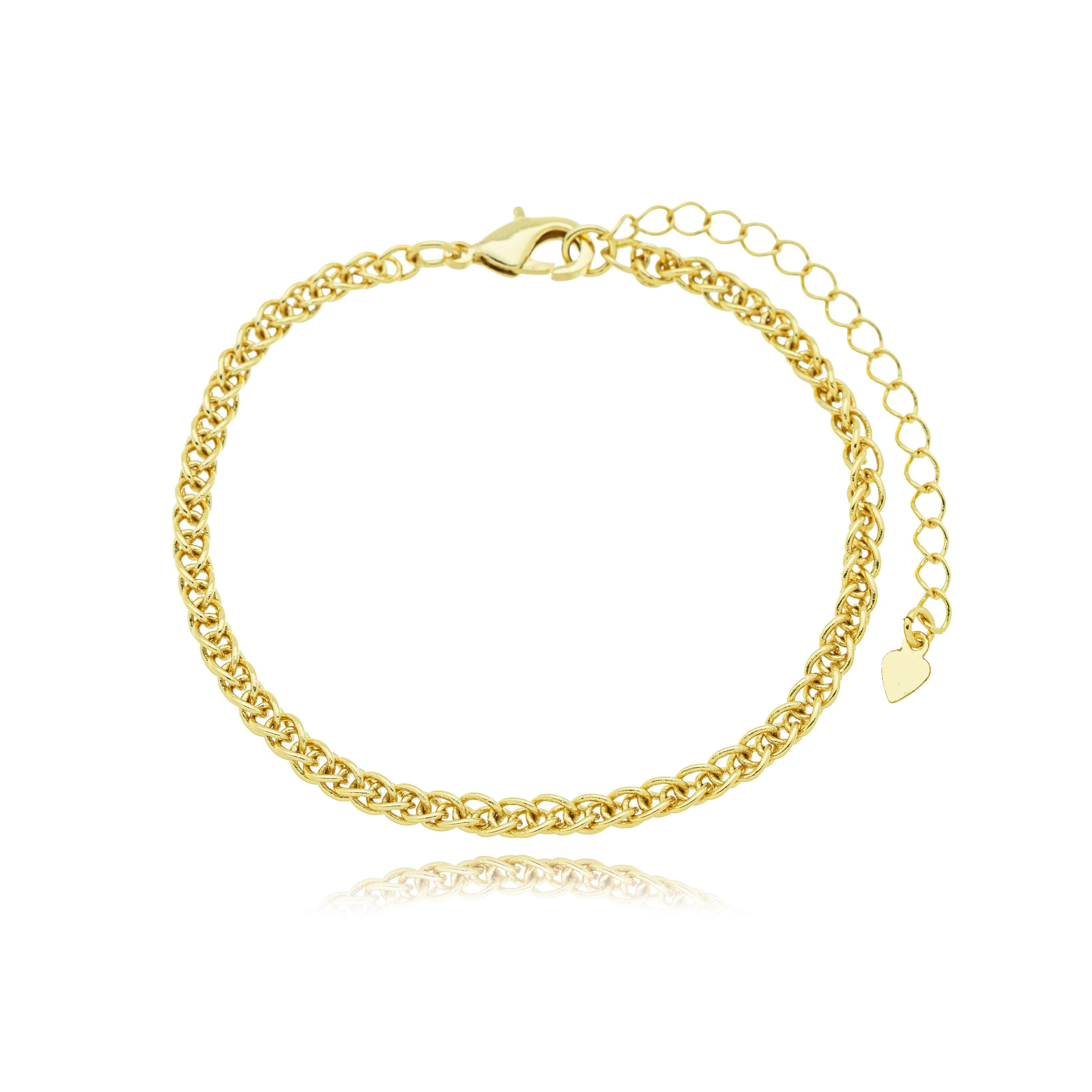 PULSEIRA ELO AMERICANO DUPLO 18CM COSENZA — foto 1