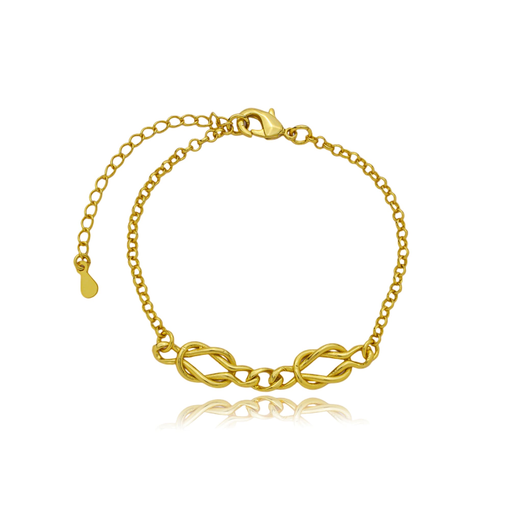 PULSEIRA ELO PORTUGUÊS COM 2 NOZ 16CM ROMA