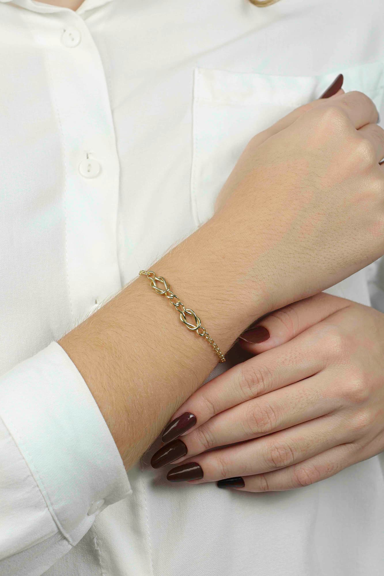 PULSEIRA ELO PORTUGUÊS COM 2 NOZ 16CM ROMA