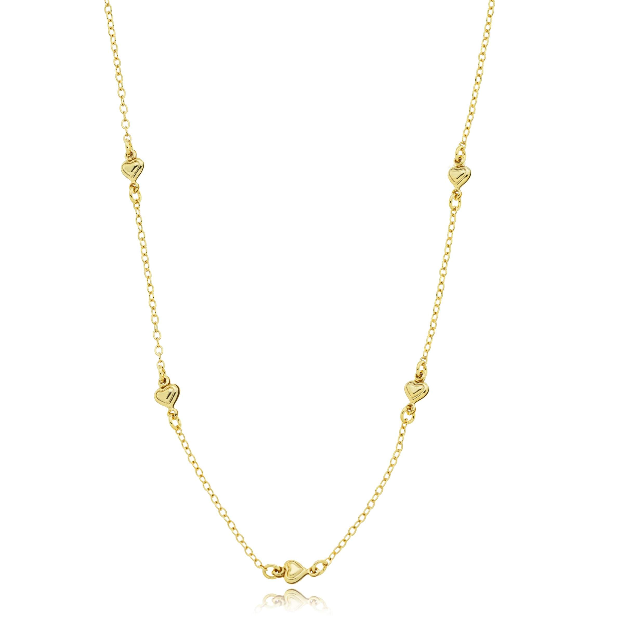 COLAR CHOKER ELO CADEADO CORAÇÕES LISOS 35CM CASORIA — foto 1
