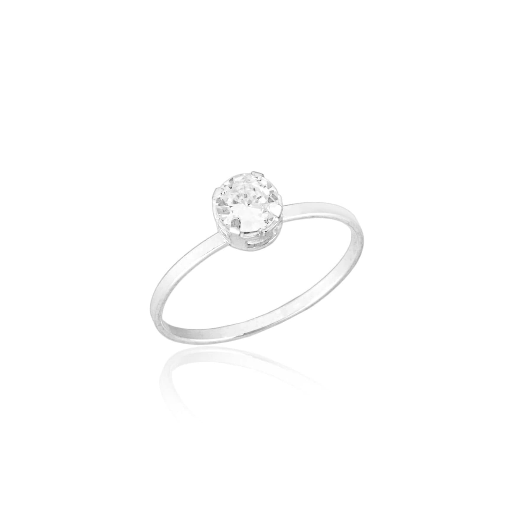 ANEL ZIRCÔNIA PRATA 925 P ASTI — foto 1
