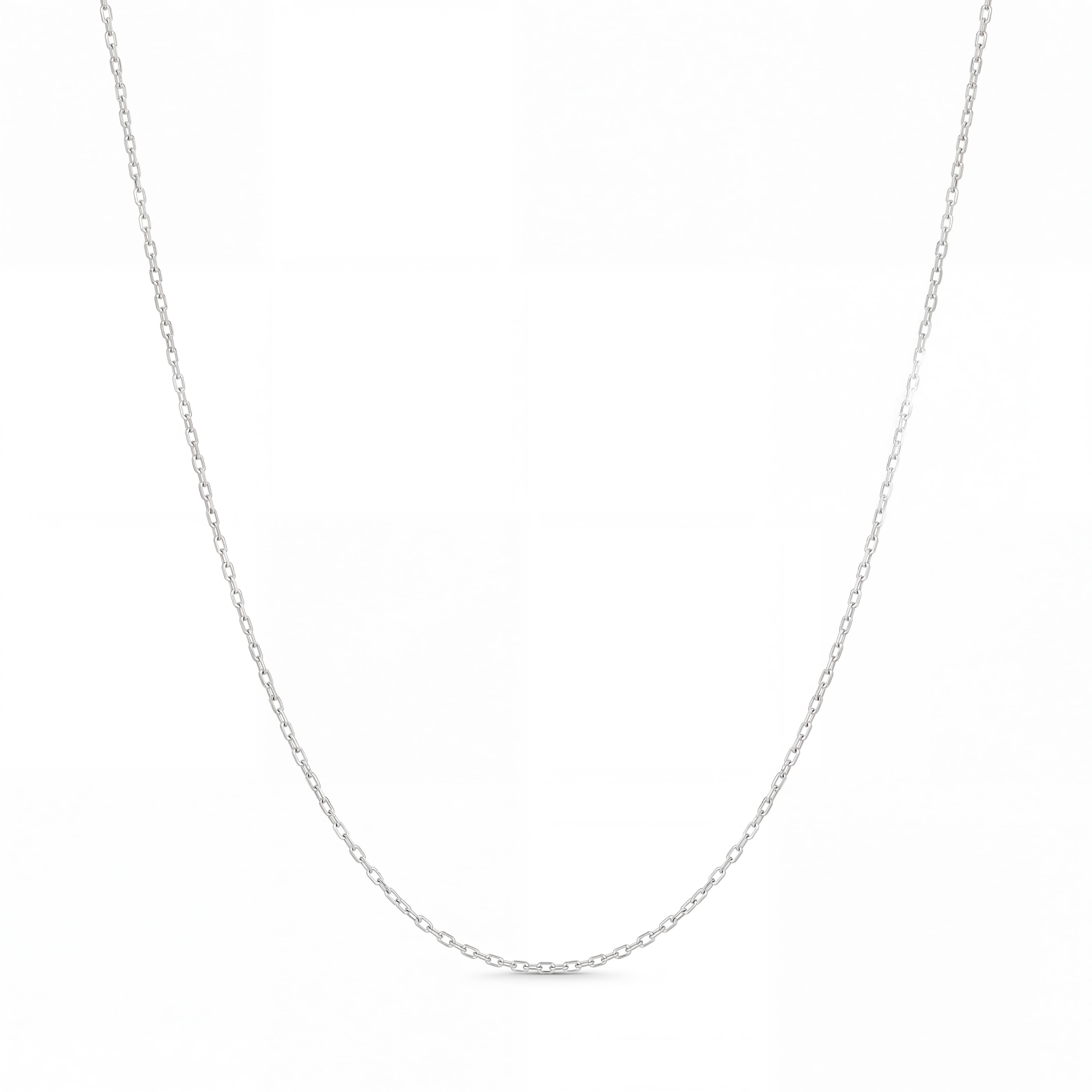 COLAR MASCULINO PRATA ELO CARTIER QUADRADO 65CM — foto 1