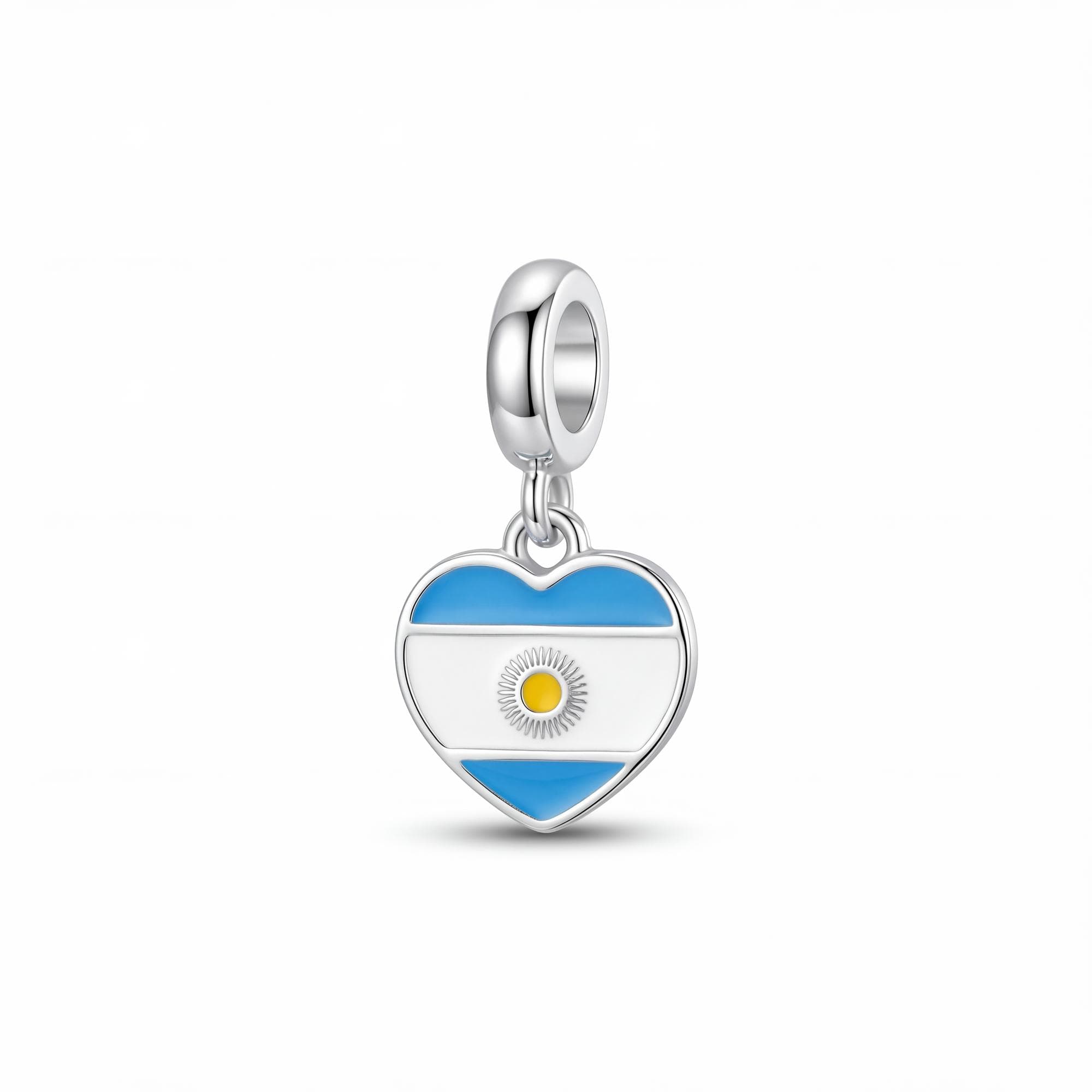 BERLOQUE PRATA BANDEIRA ARGENTINA RESINADO — foto 1